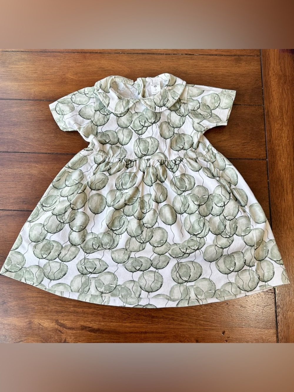 Kate Quinn Green Balloon Peter Pan Collar Dress | Size 2T